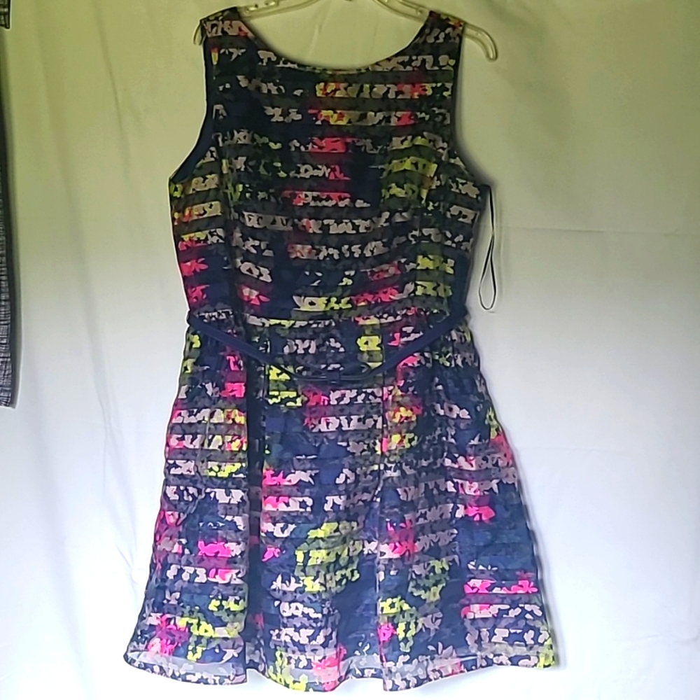 SZ 16 FLORAL DRESS EUC